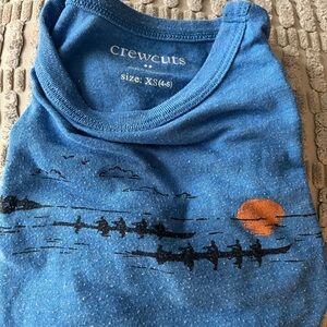 Crewcuts Blue Tee with Orange Sun Graphic